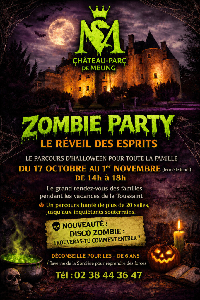 Affiche Halloween 2026 Chateau Parc De Meung Sur Loire 1