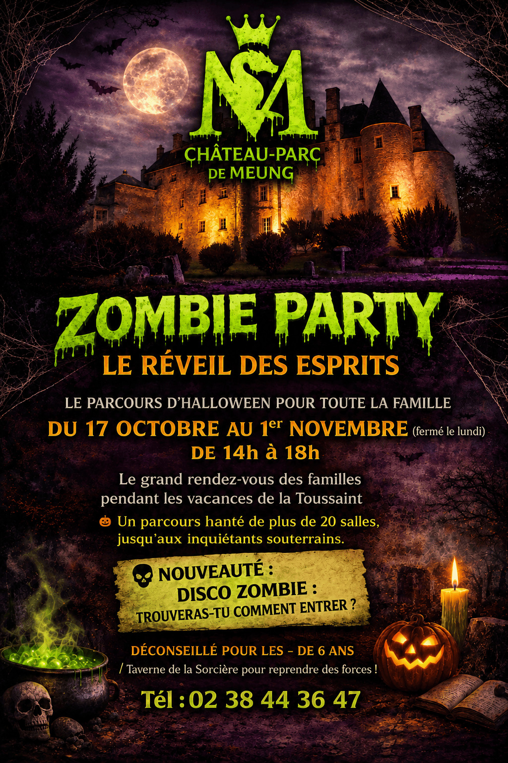 Halloween au Château de Meung : la Zombie Party !